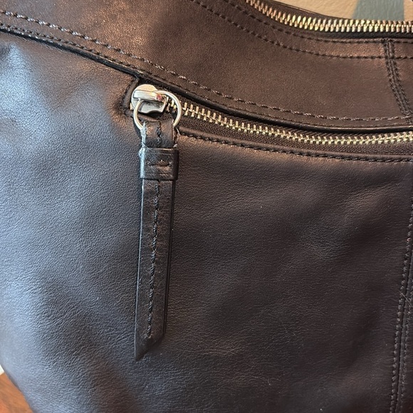 Coach SoHo pleated hobo/shoulder bag  thick leather black vintage Crescent shape - Picture 11 of 17